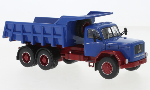 Magirus Jupiter 6x6 Kieper Blauw/Rood - 1:43